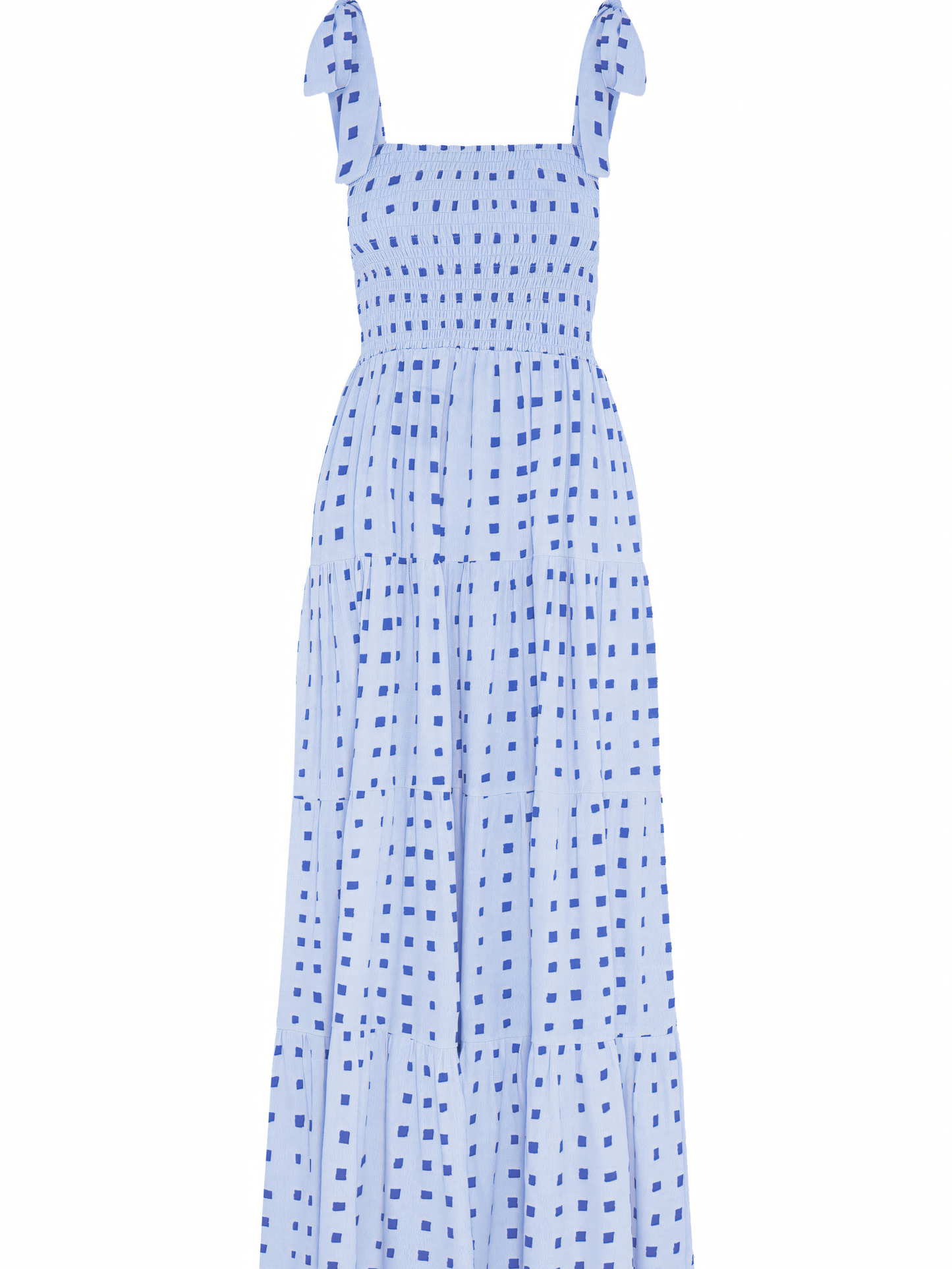 Polka Dot Print Halter Maxi Dress