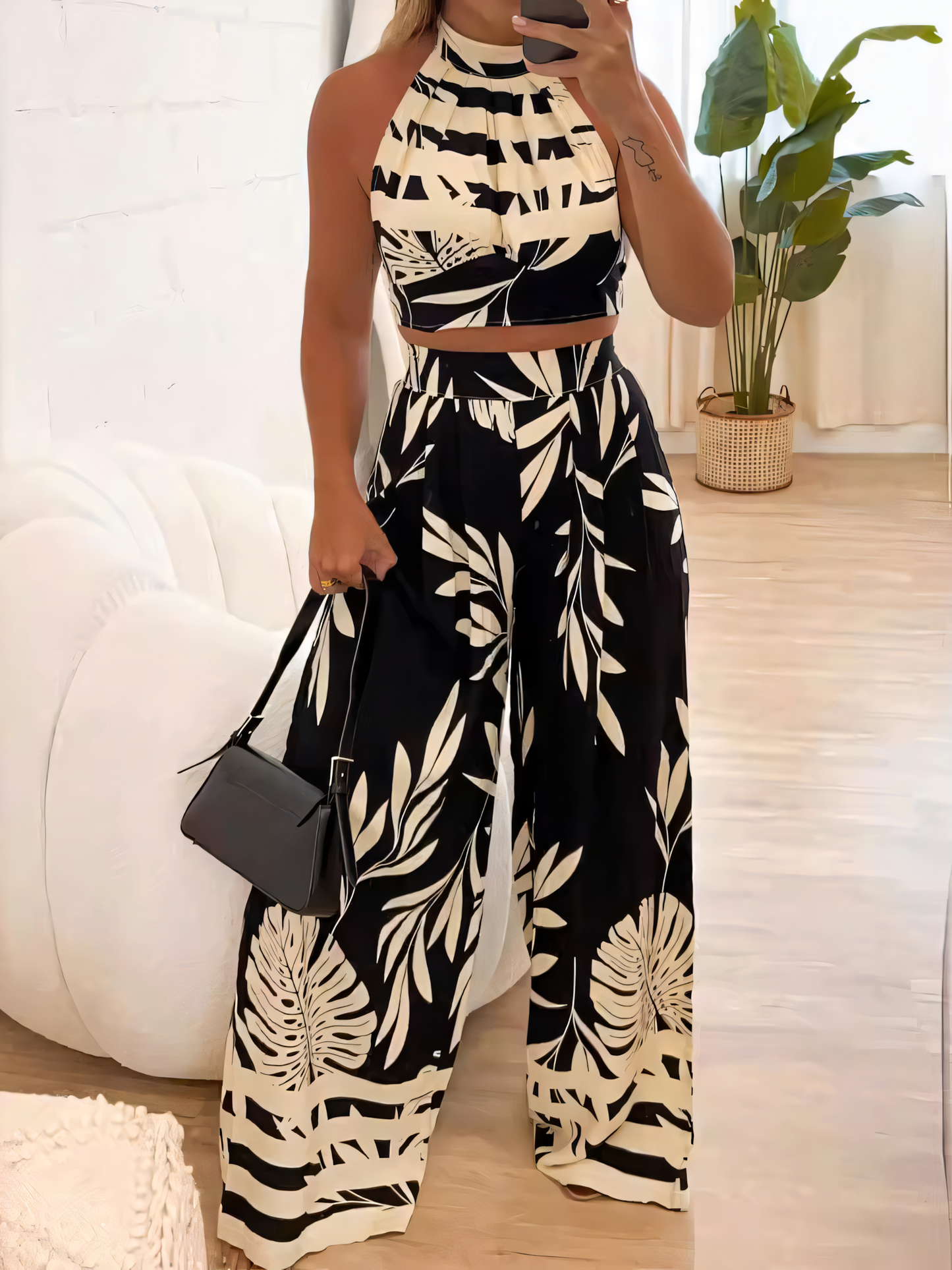 Straight-leg Pants Suit