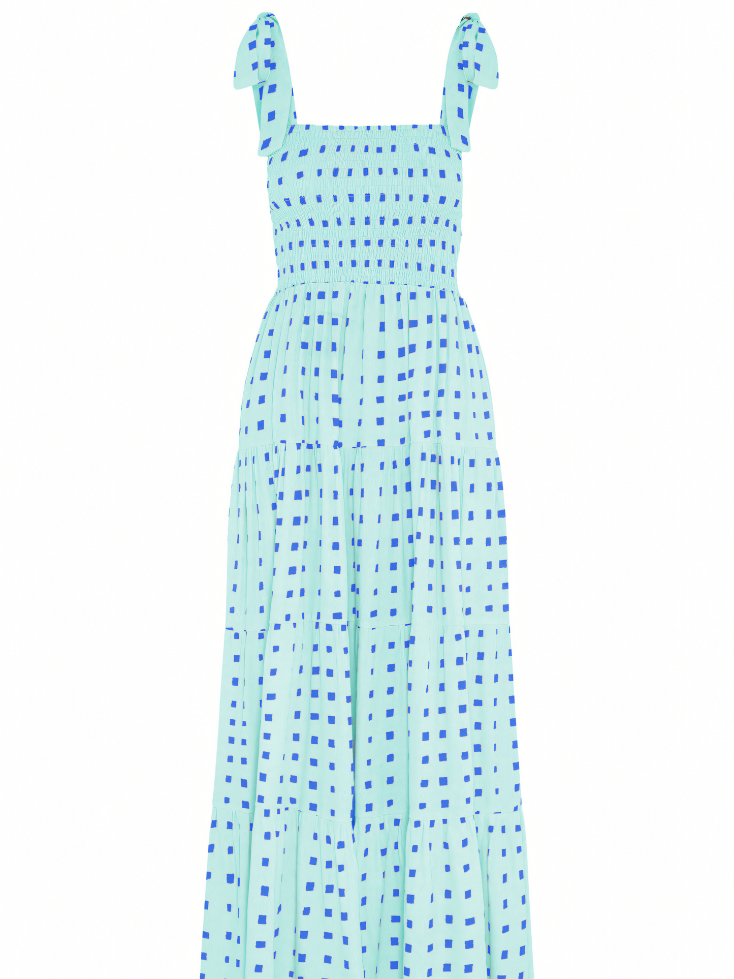 Polka Dot Print Halter Maxi Dress