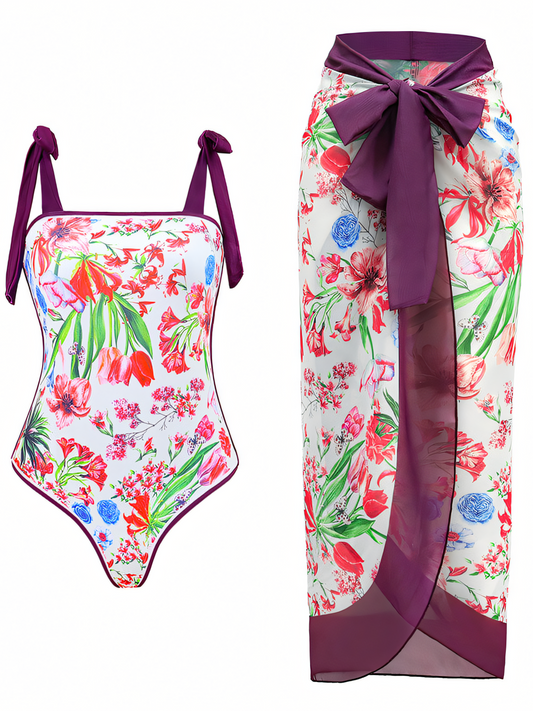 Vintage Print One-piece Swimsuit