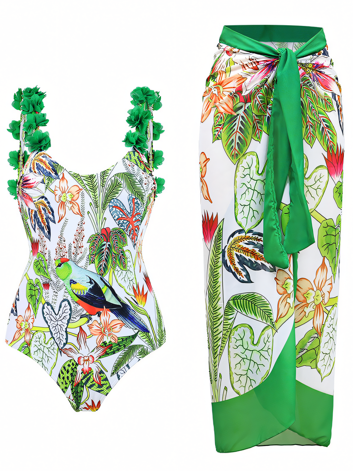 Vintage Print One-piece Swimsuit