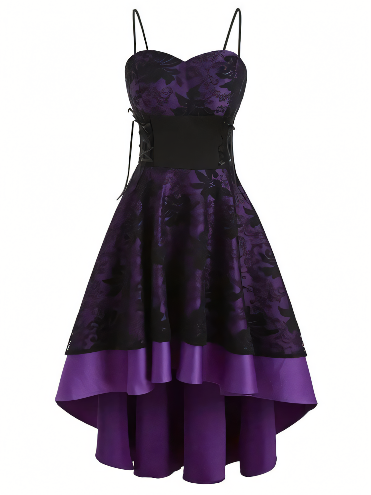Vintage Halter Sheath Fishtail Lace Tie Midi Dress