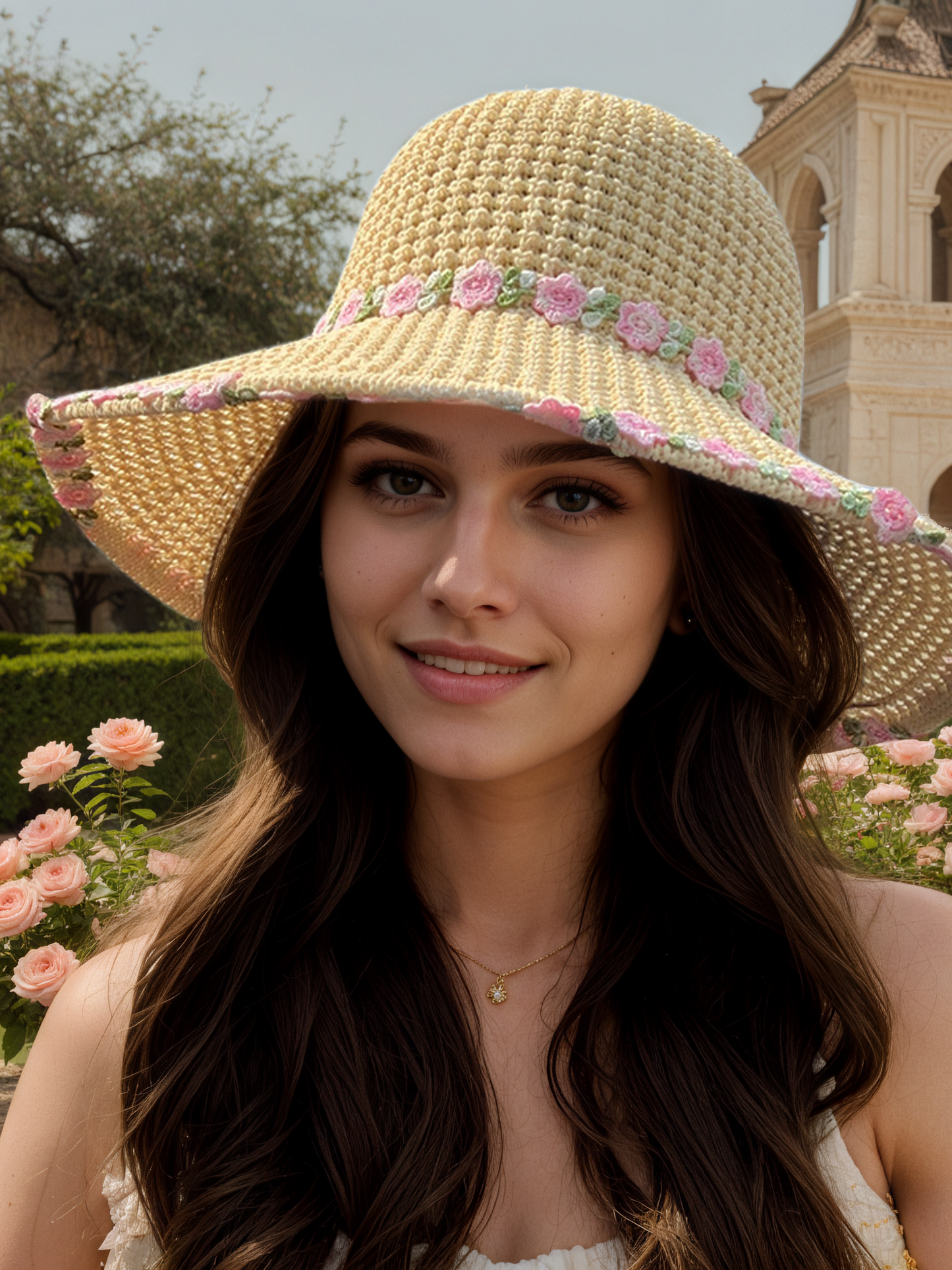 Flower Straw Hat