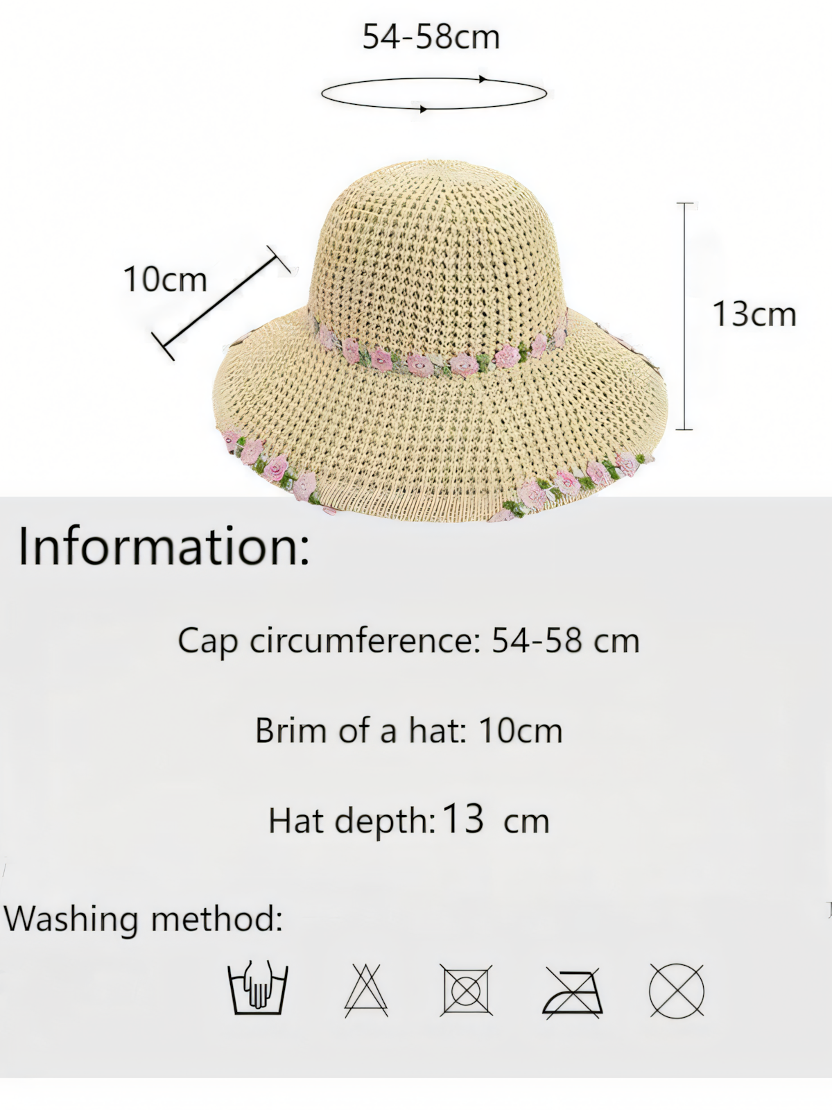 Flower Straw Hat