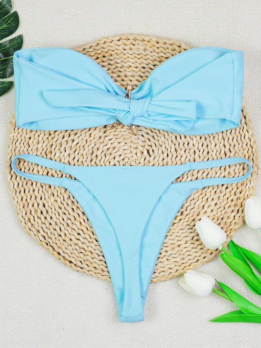 Starfish Accessories Solid Color Bikini