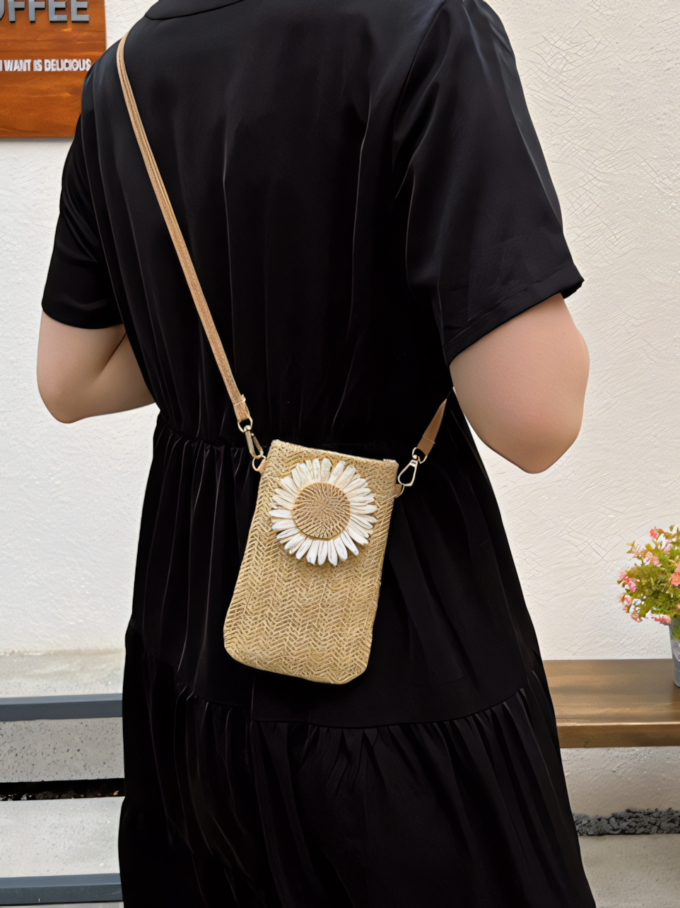 Casual Style Woven Cell Phone Bag