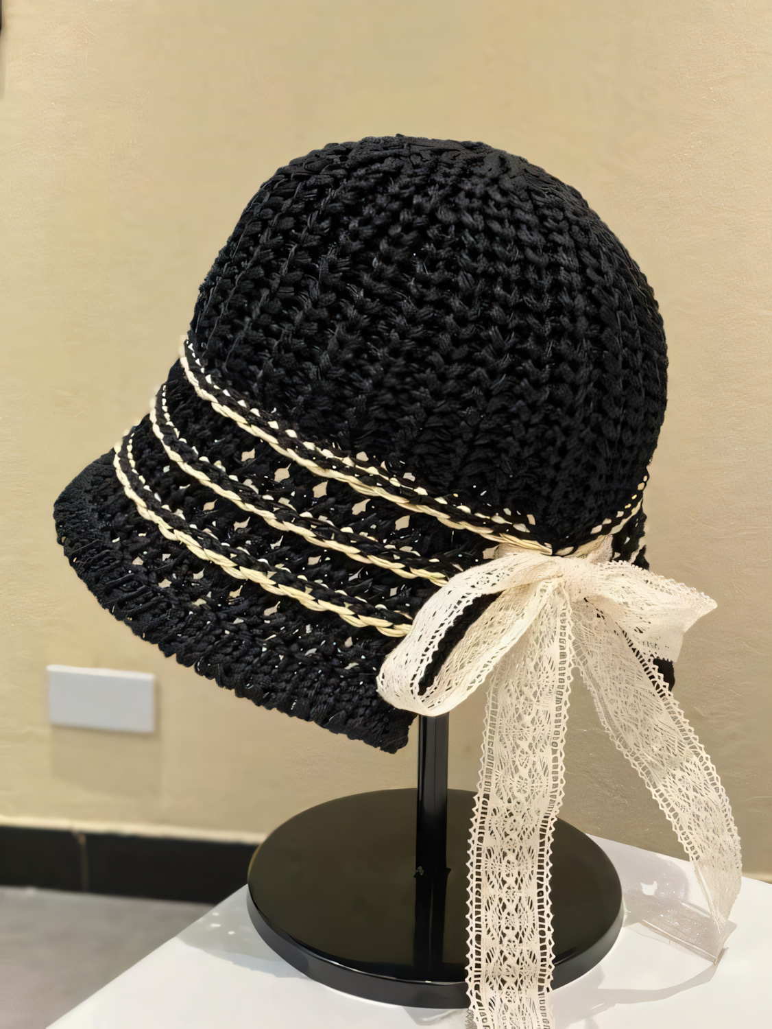 Straw Ribbon Beach Hat