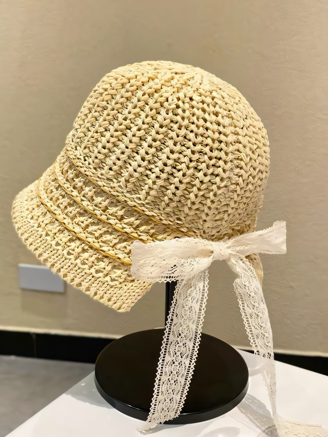Straw Ribbon Beach Hat