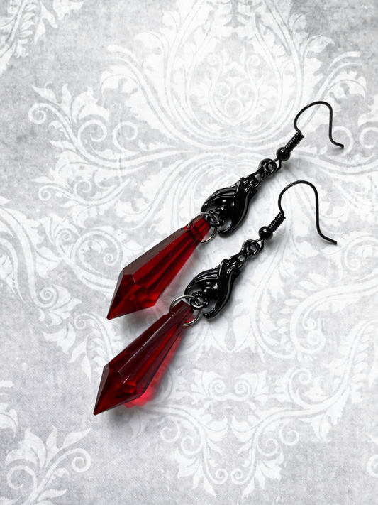 Gothic Teardrop Earrings