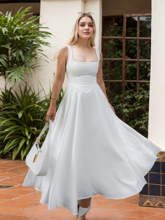 Suspender Maxi Dress