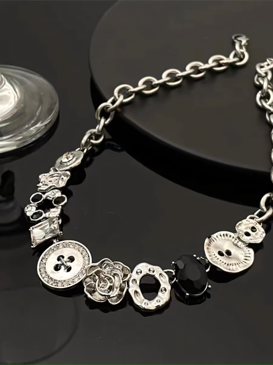 Vintage Button Necklace