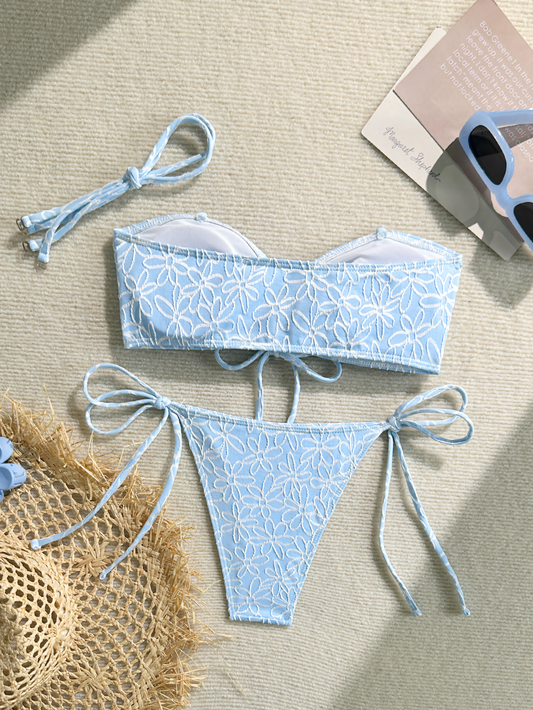 Flower Tie Rope Bikini