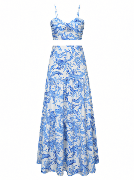 Bow Bandeau Large Swing Maxi Dress