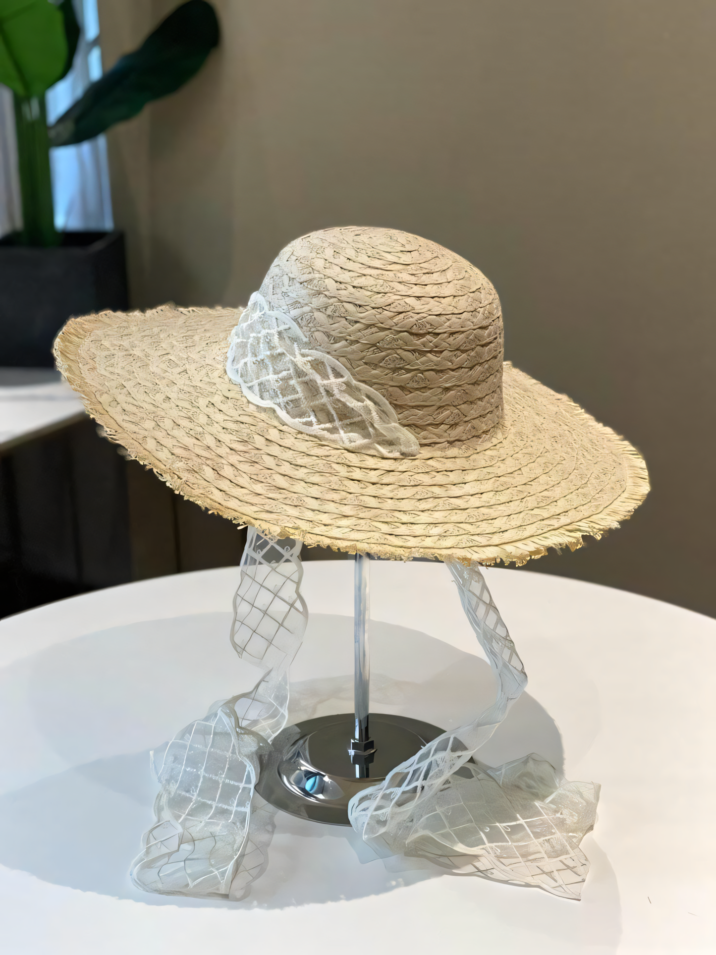 Lace Straw Beach Sun Hat