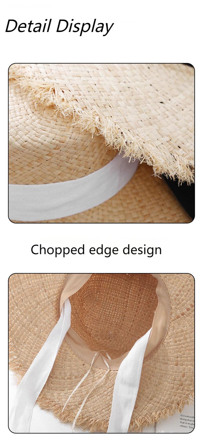 Round Floppy Strap Salafi Straw Hat