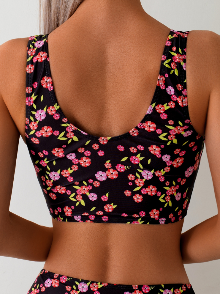 Strap-on Floral Bikini