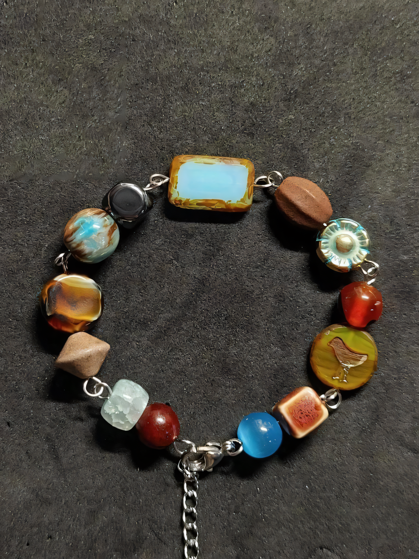 Music Album Colour Matching Beaded Bracelet