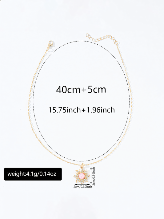 Sunflower Pendant Necklace