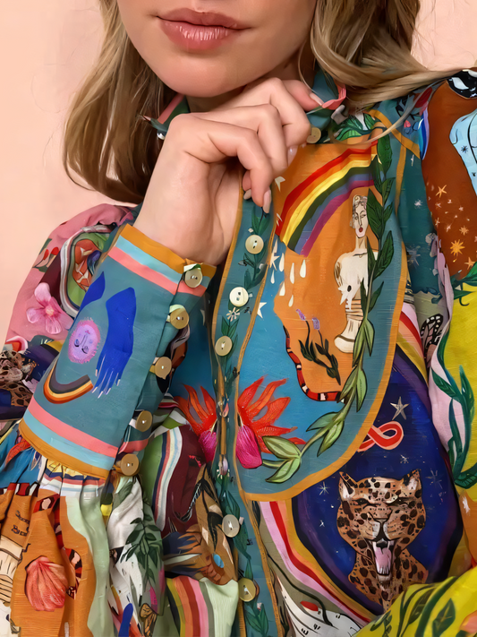 Nipped-in Waist Tie Ruffled Vintage Midi Dress