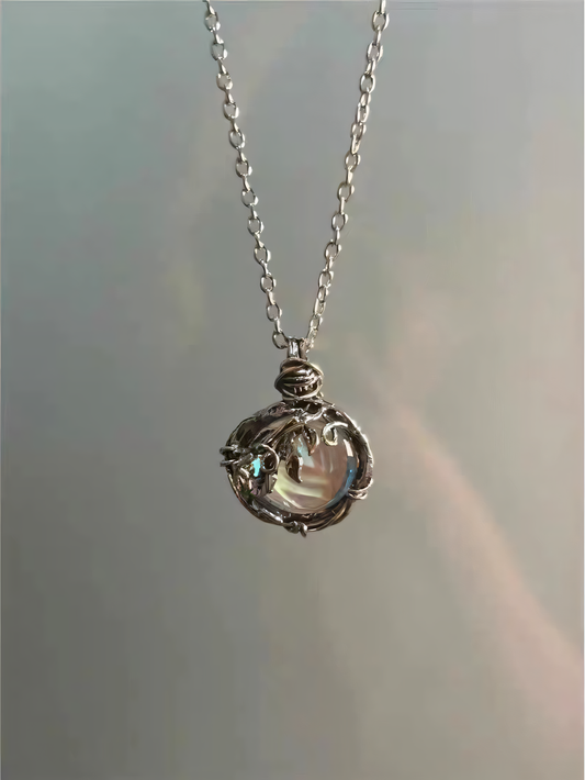 Vintage Bronze Color Aged Necklace