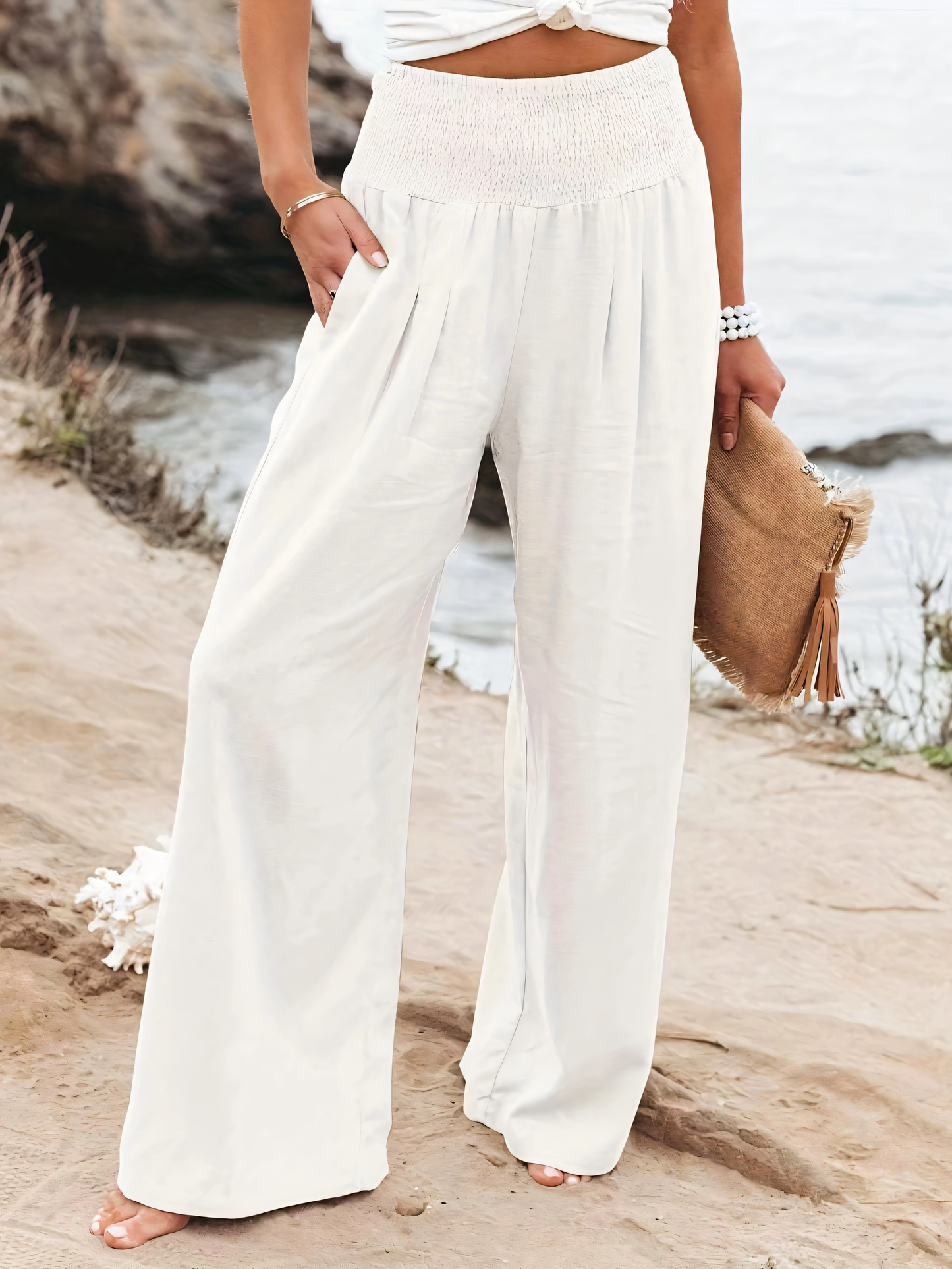Casual Style Comfortable Mid- Waisted Pants