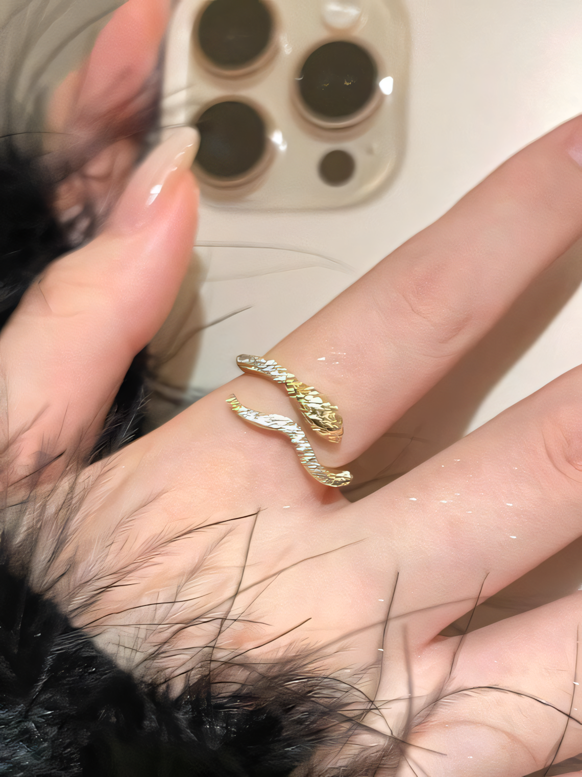 Vintage Snake Opening Ring