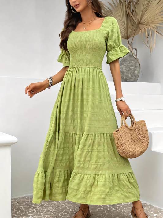 Light Green Commuter Maxi Dress