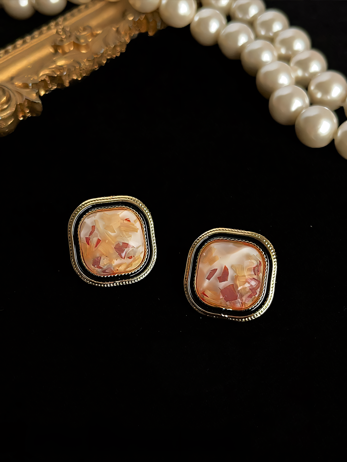 Vintage Square Earrings