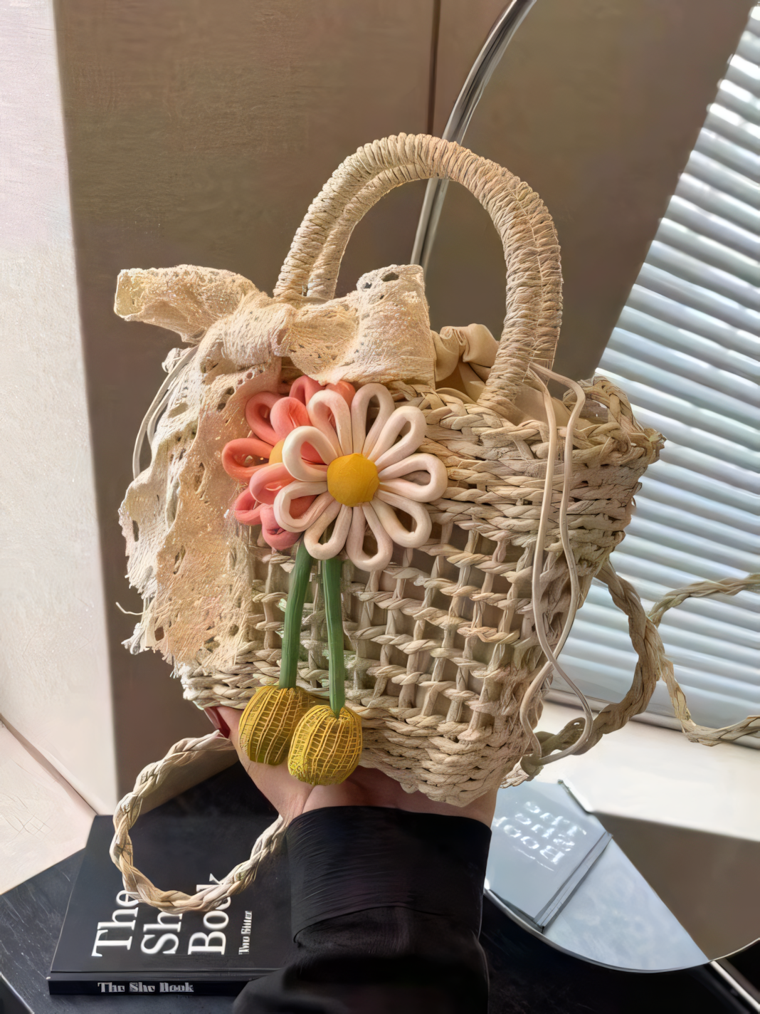 Flower Straw Bag