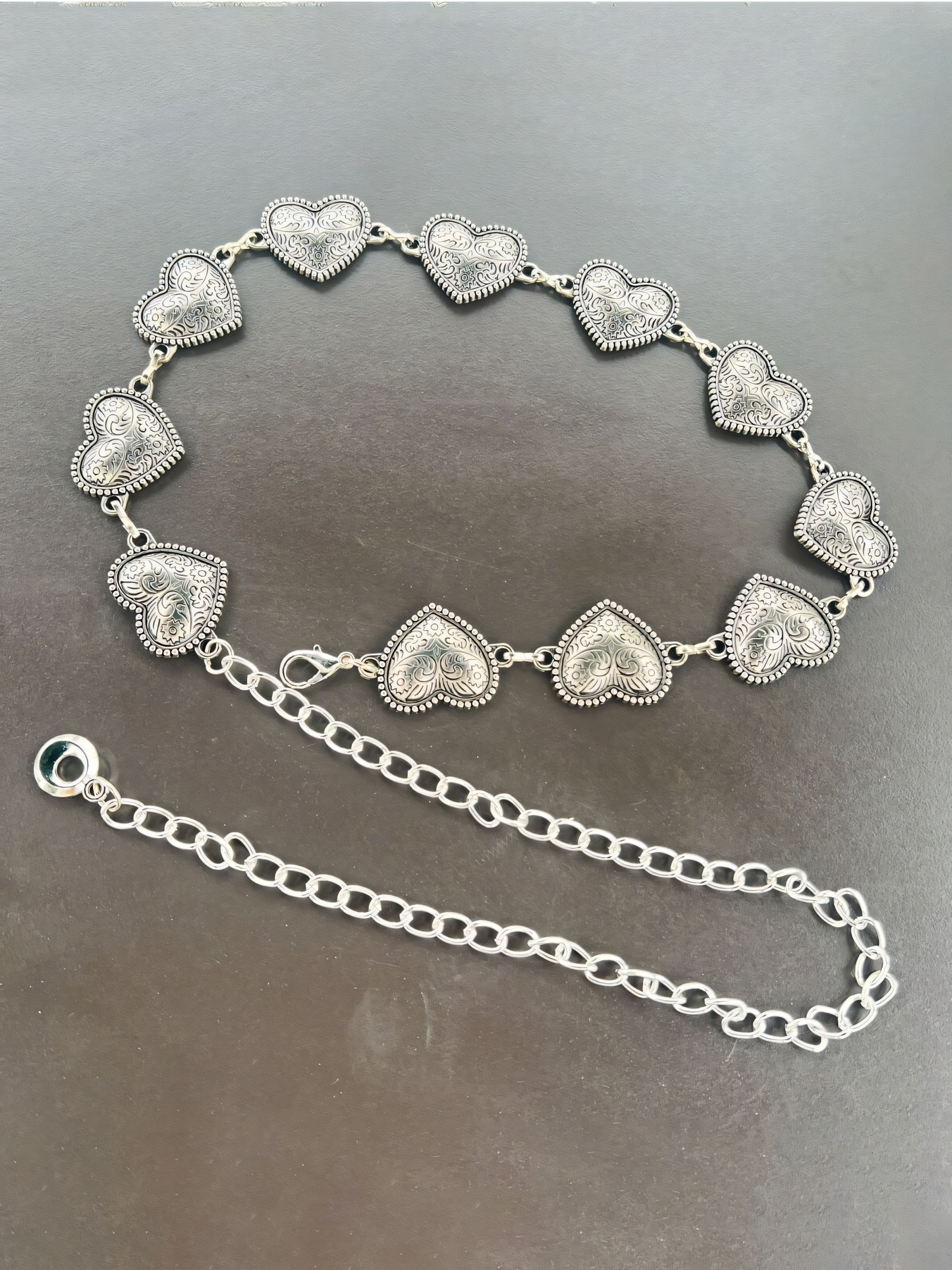 Vintage Aged Heart Belt