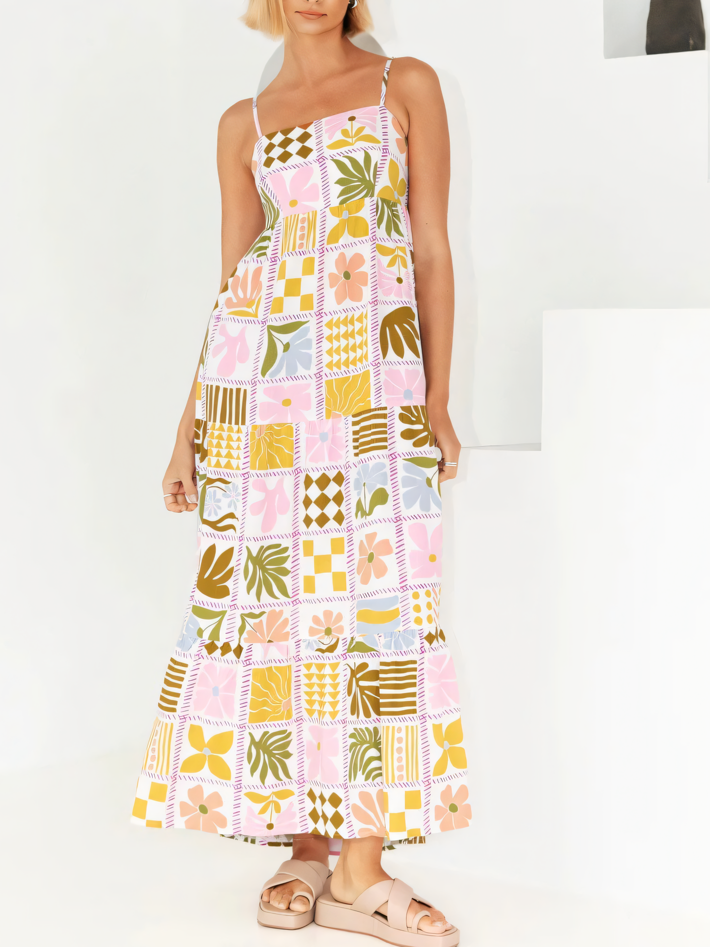 Back Cutout Halter Maxi Dress