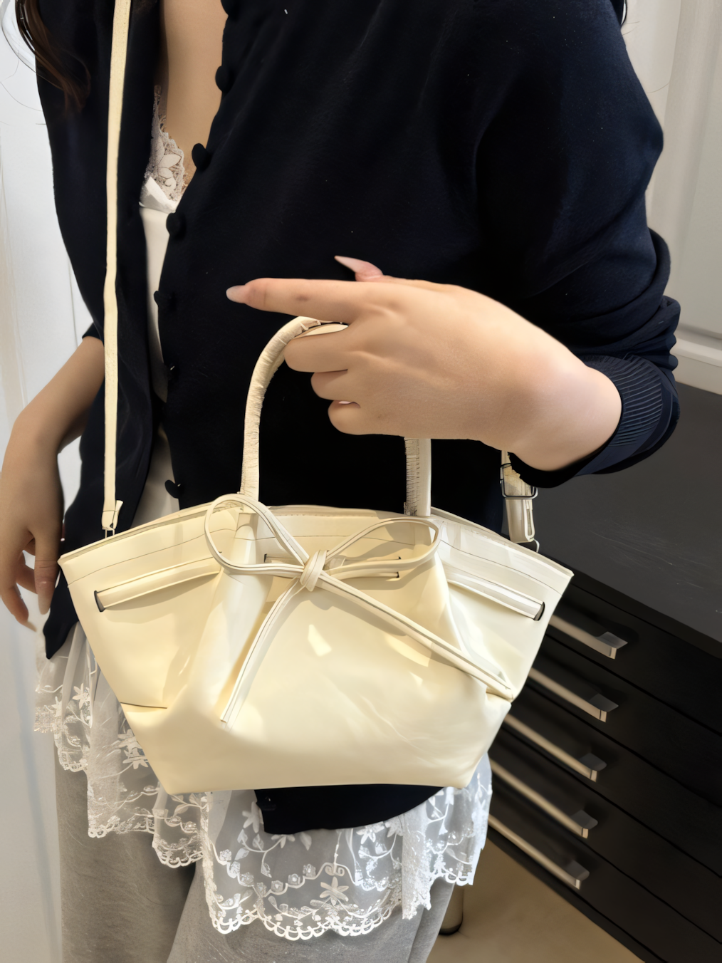 Tote Crossbody Bucket Bag