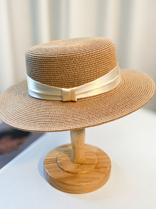 Straw Ribbon Beach Hat