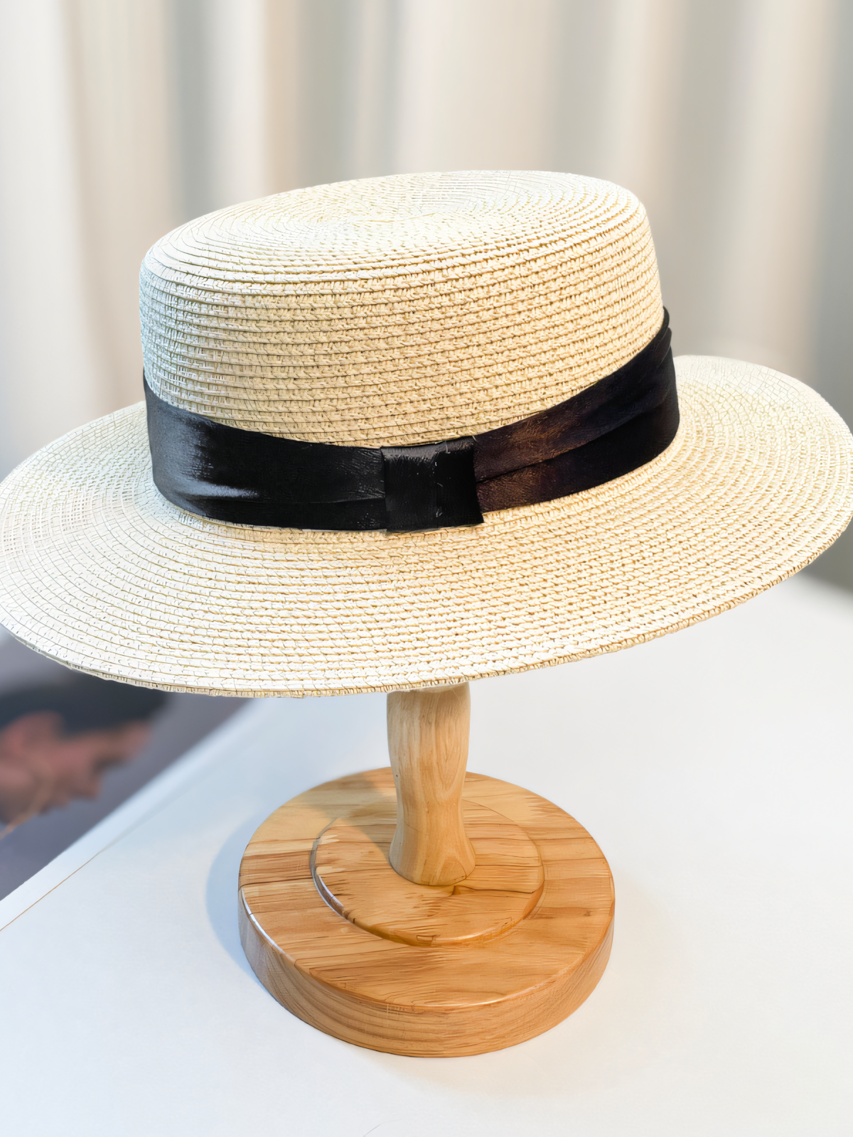 Straw Ribbon Beach Hat