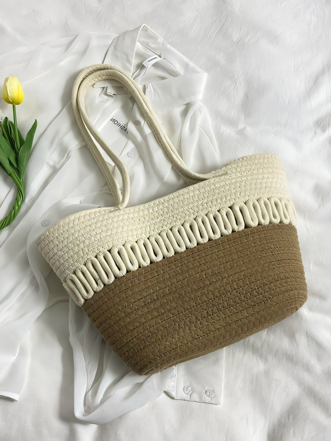 Skeleton Cotton Cord Weaving Bag