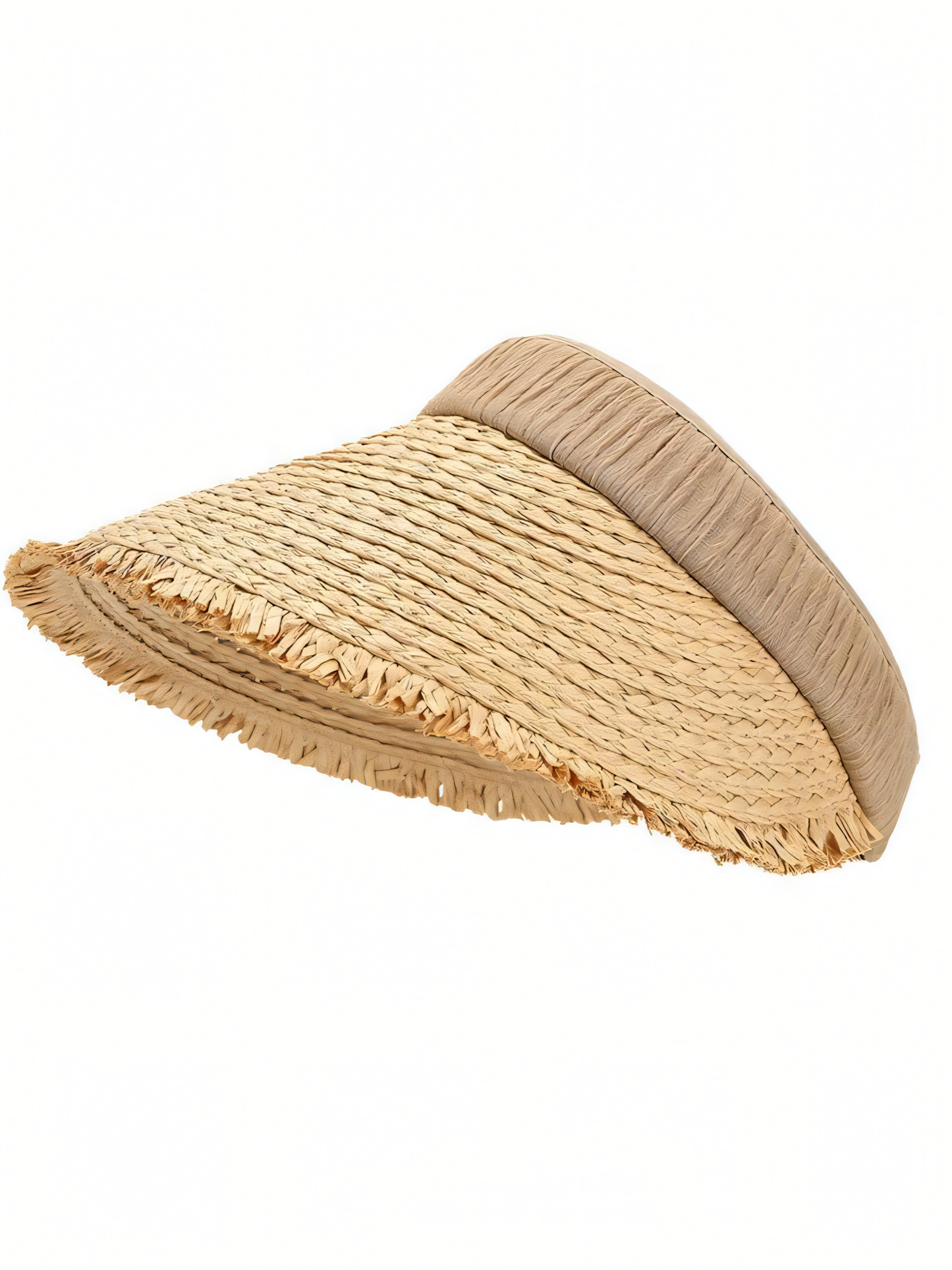 Large Brimmed Topless Straw Sun Hat
