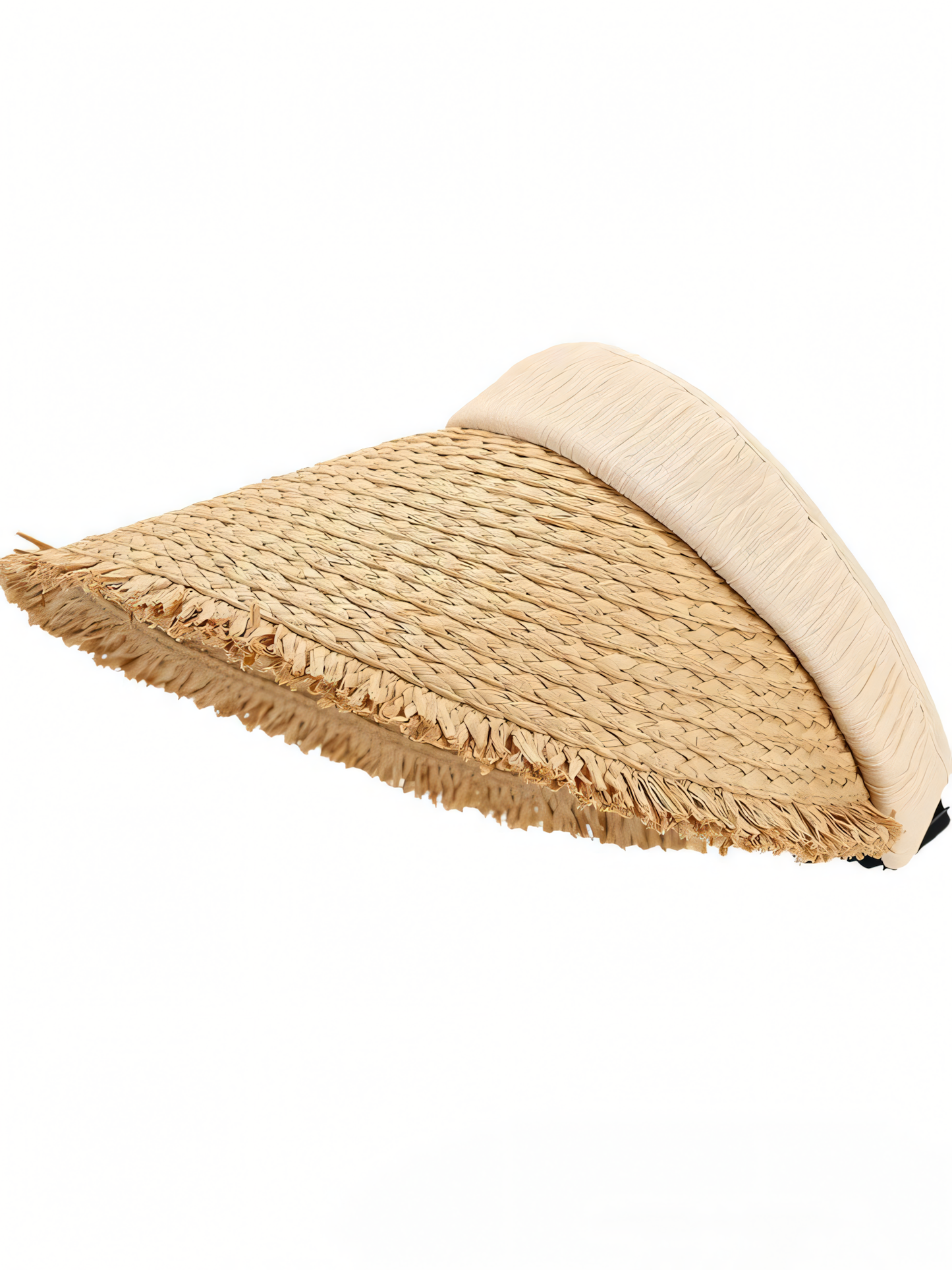 Large Brimmed Topless Straw Sun Hat