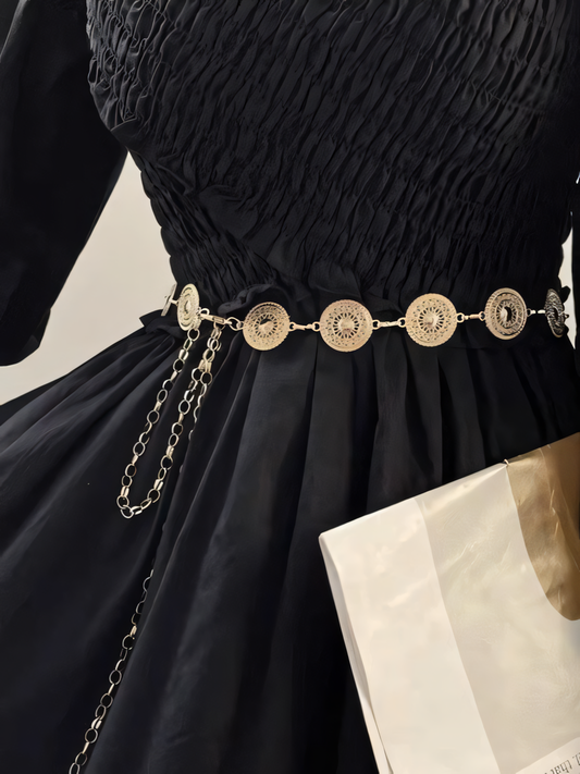 Vintage Metal Fashion Accessory Belt