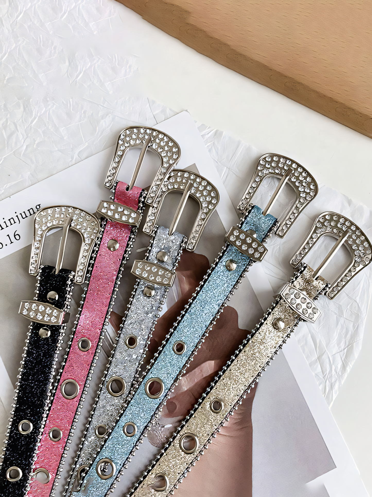 Rhinestone Vintage Hottie Belt