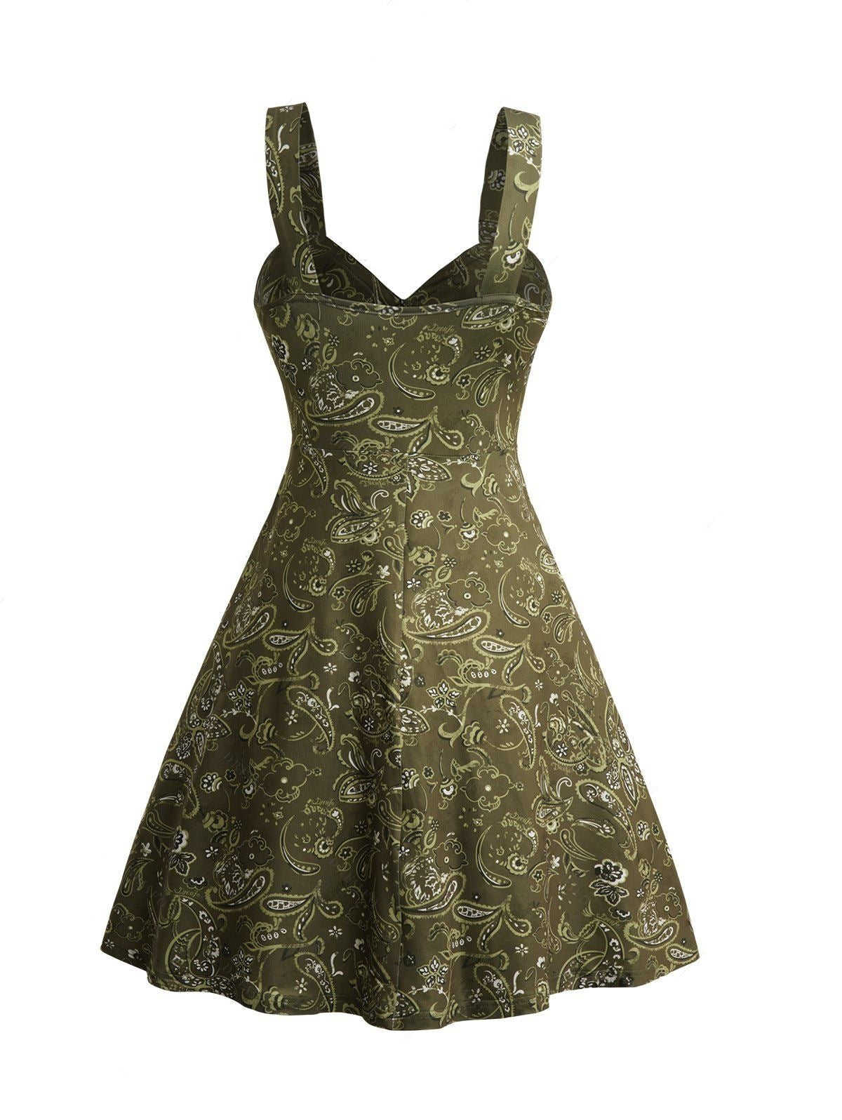 Lace Printed Slip Midi Dress