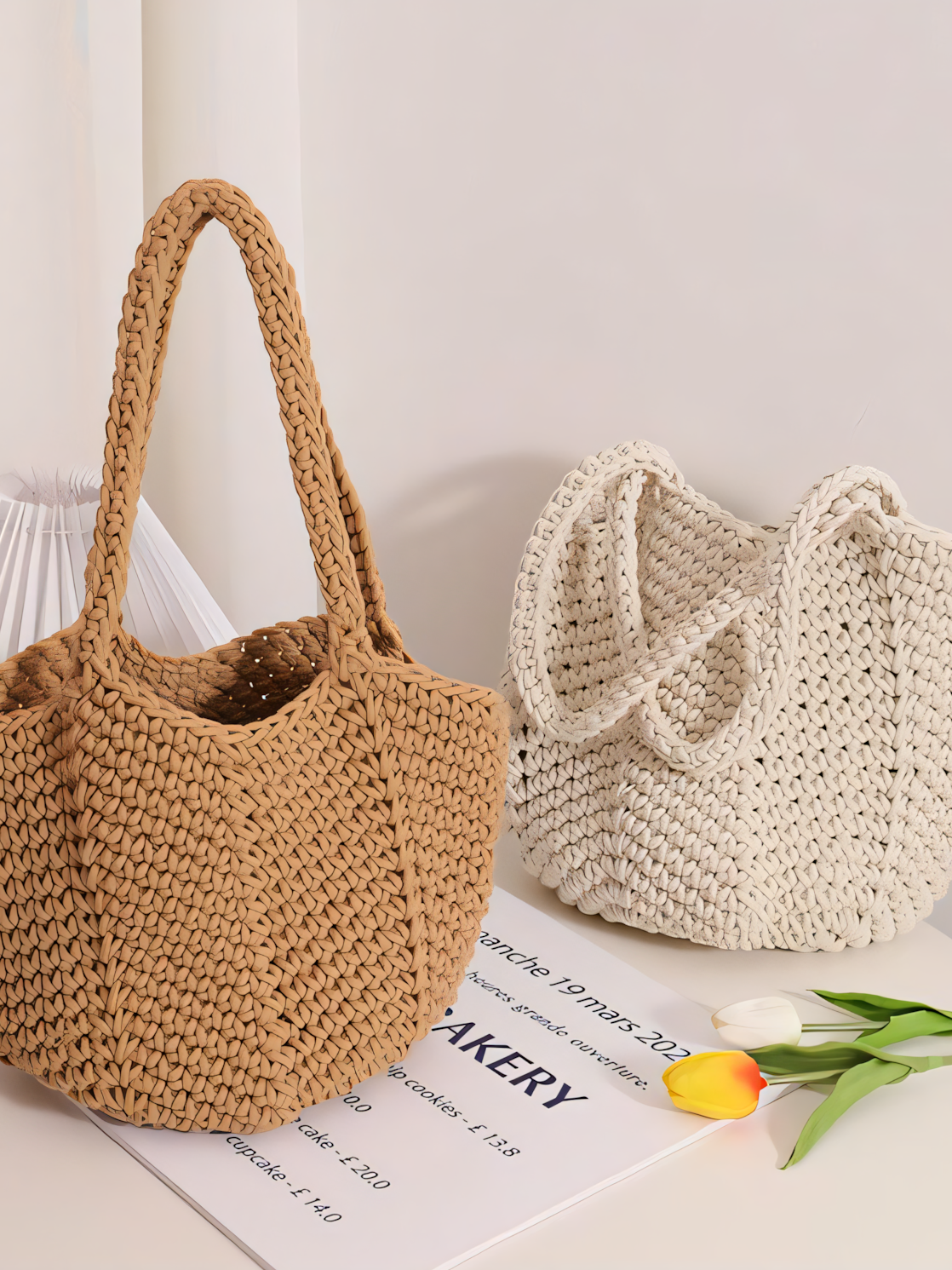 Shoulder Cotton Crochet Bag