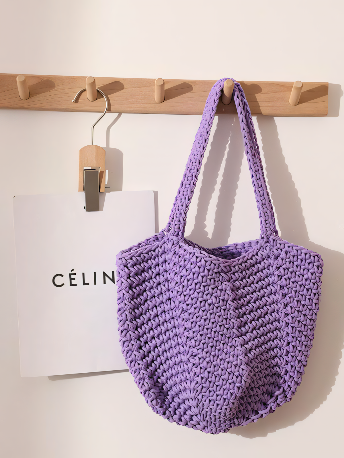 Shoulder Cotton Crochet Bag