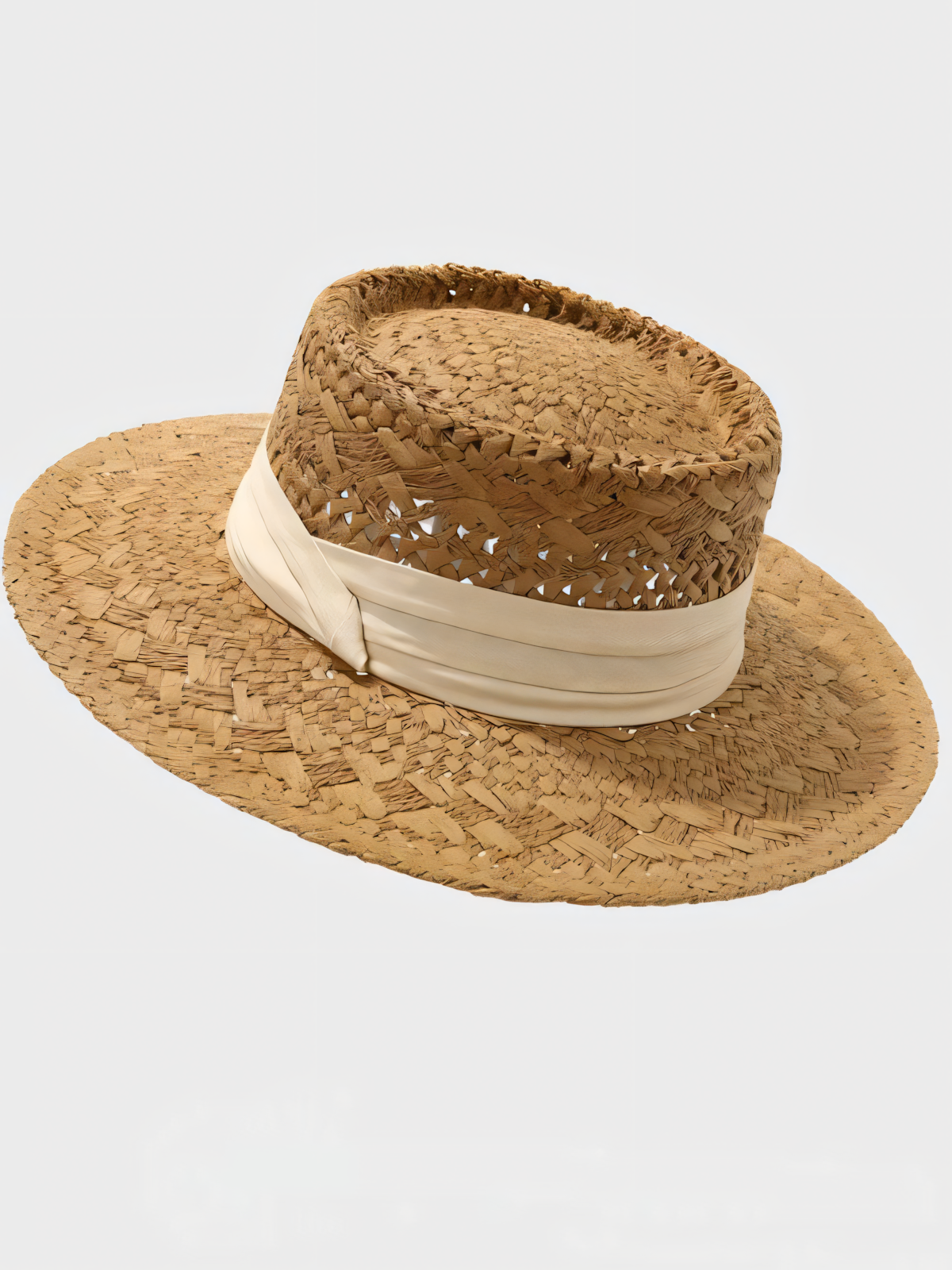 Straw Hat French Flat Top Sun Hat
