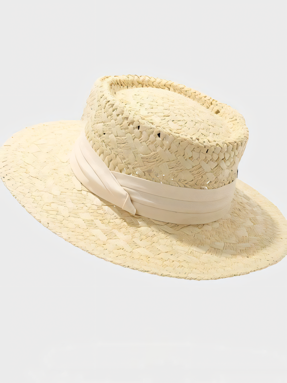 Straw Hat French Flat Top Sun Hat