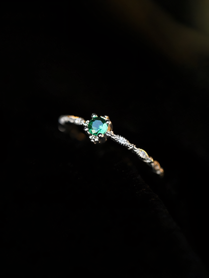 Sparkling Diamonds Open End Adjustable Ring