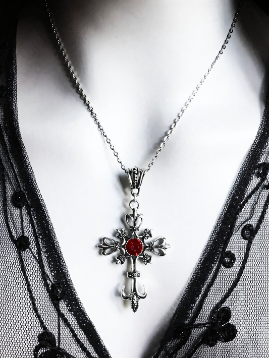 Gothic Cross Pendant Necklace