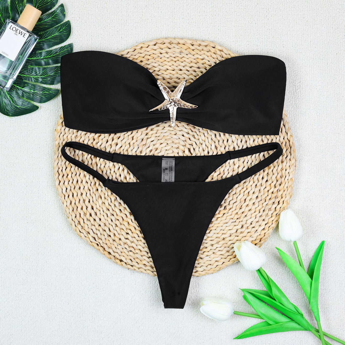 Starfish Accessories Solid Color Bikini