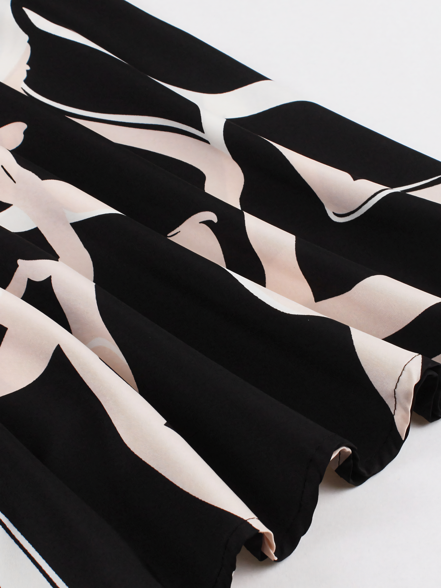 Black Pink  Vintage Midi Dress