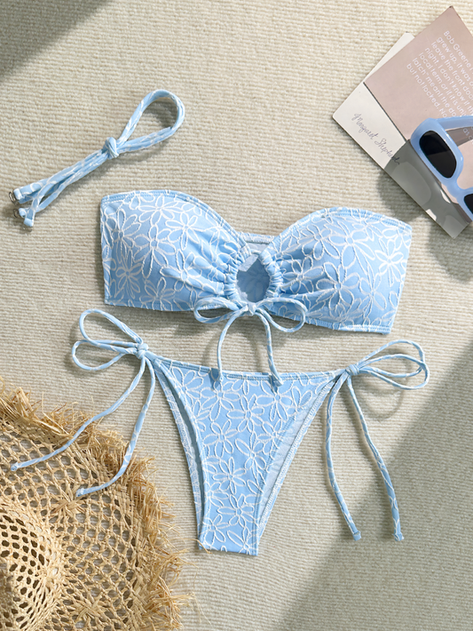 Flower Tie Rope Bikini