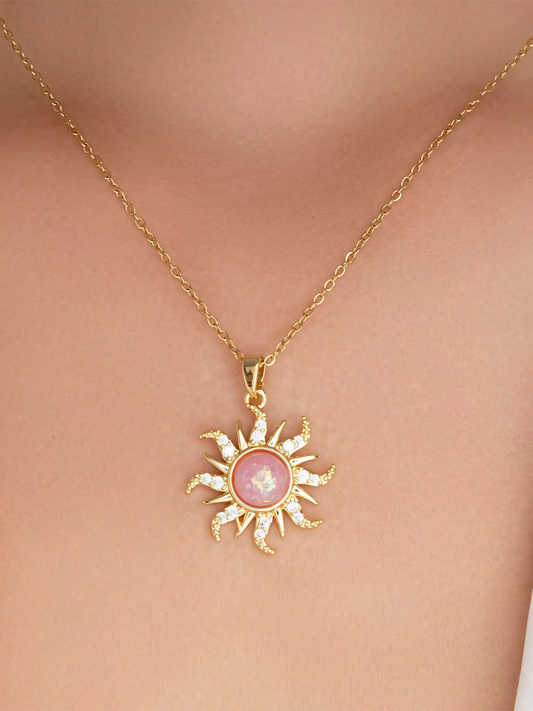 Sunflower Pendant Necklace